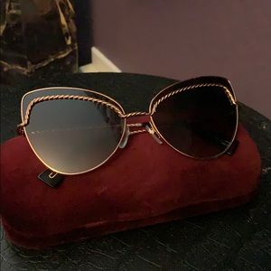 Marc Jacobs rope detail Cat Eye Sunglasses